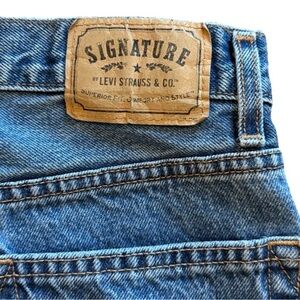 Signature by Levi Strauss & Co Relaxed Fit Jeans Mens W34 L32 Blue Denim Casual